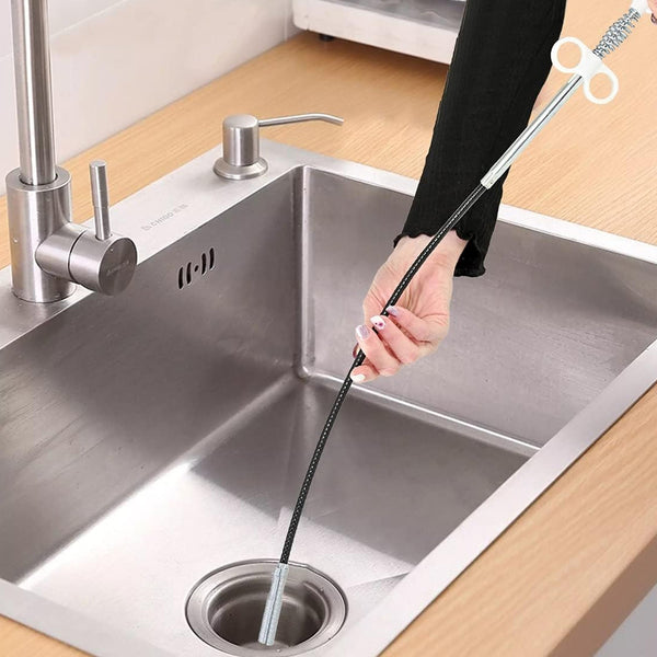 Drain Block Remover Cleaning Tool for Pipes, Clogged Drains ( 85 To 90 Cm / 1 Pc)