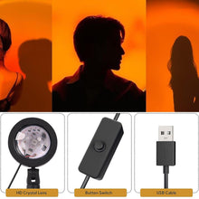 Multi Colors Sunset Lamp, Sunset Projection Lamp LED Night Lights