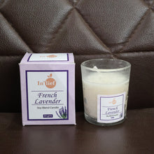 In'lief French Lavender Soy Blend Scented Candle in Glass Jar (50GM / 1 Pc)
