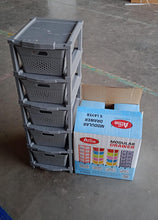 Multi-Purpose Anti-Slip 5 Layer Modular Drawer Storage System (68×33 Cm)