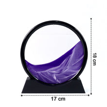 3D Moving Sand Art – Liquid Motion Deep Sea Sandscape with Round Glass Frame & ejection (1 Pc)