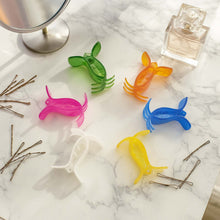 Mini Hair Claw Clips for Girls – 6 Pc Colorful Small Hair Clamps